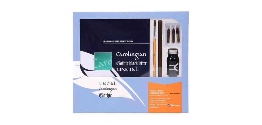 Coffret d'apprentissage à la calligraphie pour les débutants - Français