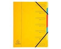 Sorteermap met vaste rug en elastosluiting - 7 indelingen