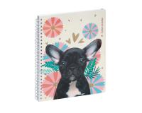 Cahier de textes Lovely chiot 17 x 22 cm - Visuels assortis
