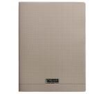 Cahier piqué 8000 POLYPRO 24x32 cm 96 pages petits carreaux 90 g - Gris
