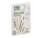 Bloc Paint'On encollé recyclé A6 15 feuilles 250g