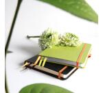 Rhodiarama Goalbook A5 met hardcover, 120 blad gestippeld wit papier van 90g - Anijsgroen