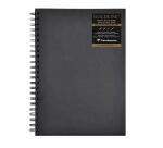 Goldline carnet spiralé 64F A4 140g F - Noir