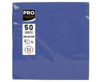 Pack of 50 micro-embossed 2-ply cotton cocktail napkins - 20x20 cm