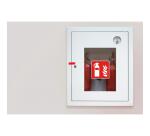 Panneau PVC adhésif antidérapant Extincteur 10x10 cm - Rouge