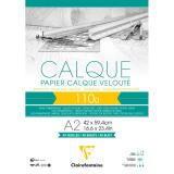 Papier Calque bloc collé 40F A2 110g