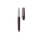 Roller en bois précieux, corps en ébène et attributs palladium polis