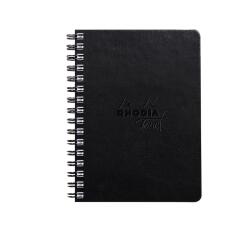 Rhodia Touch Mixed Media Book, papier Paint'On extra-blanc 250g - A6 portrait, 64 pages - Noir