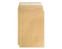 Boite de 250 Pochettes Kraft Adour Brun B5-176x250mm - Auto-Adhésives - 90g/m2 - Brun