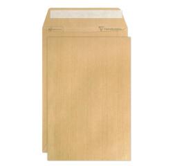 Boite de 250 Pochettes Kraft Adour Brun B5-176x250mm - Auto-Adhésives - 90g/m2 - Brun