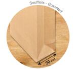 Paquet de 5 Pochettes Kraft Brun E4-260x400 mm avec Soufflet de 30 mm - Auto-Adhésives - 120g/m2 - Brun