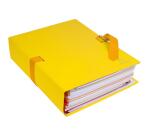 Chemise dos extensible papier - 24x32cm - Jaune