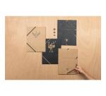 Chemise à élastique 3 rabats Flying Spirit Kraft 24x32cm motifs assortis - Brun