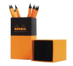 Crayons de papier Rhodia en boîte verticale de 25 pièces s/film à l'unité - Assortis