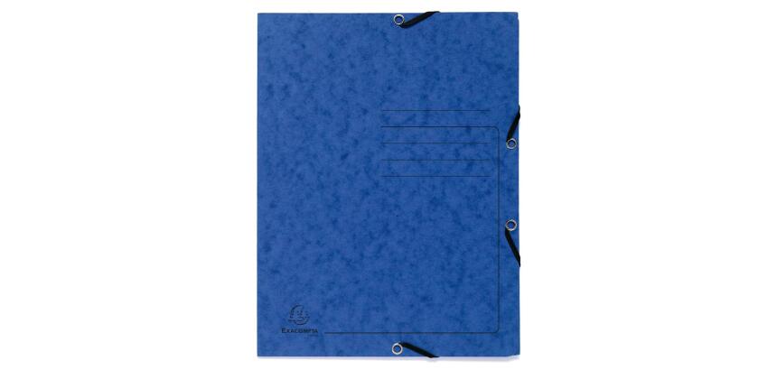 Chemise à élastique 3 rabats carte lustrée 355gm2 - A4