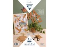 FEUILLE LIÈGE, Sachet de 3 feuilles (2mm d'épaisseur) au format A4 (21x29,7cm)