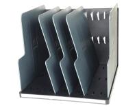 MODULOTOP Classificatore verticale 5 intercalari - Nero/grigio