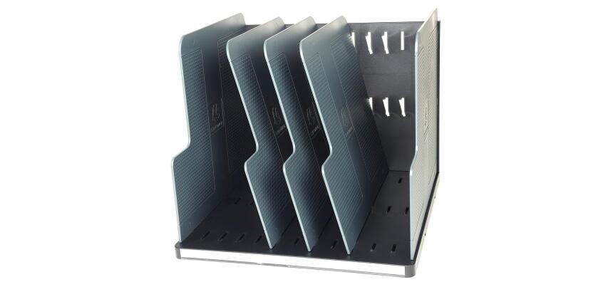 MODULOTOP vertic.sorter w.5 divid. ECO - Black/ Grey