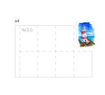 Fontaine Aquarelle carnet cousu 24F 10x15cm 300g grain satiné (cartes de visite) - Blanc