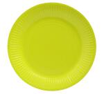 20 round cardboard plates, Ø 23 cm - Kiwi Green