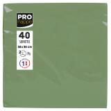 Paquet de 40 serviettes micro-gaufrées ouate 2 plis - 38x38 cm