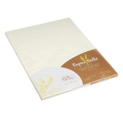 20 feuilles A4 paille 200g - ivoire