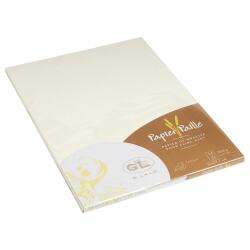 20 feuilles A4 paille 200g - ivoire
