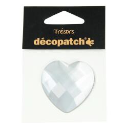 Sachet 1 coeur 4,5cm - blanc - Blanc
