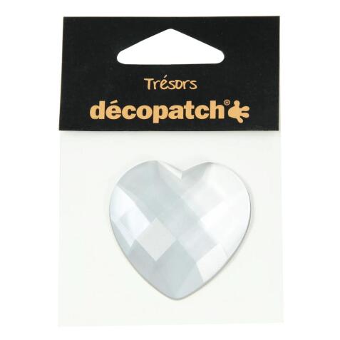 Sachet 1 coeur 4,5cm - blanc - Blanc