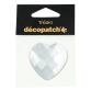 Sachet 1 coeur 4,5cm - blanc - Blanc