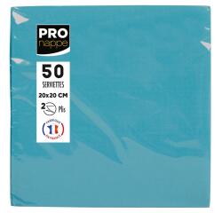 Pack of 50 micro-embossed 2-ply cotton cocktail napkins - 20x20 cm