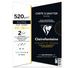 Carte à Gratter pochette 2F 24x32cm 520g - Noir