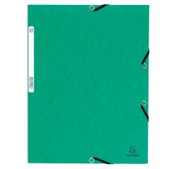 Cartella 3 lembi con elastici cartoncino lustré 355g/mq - A4