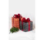 Assortiment de 2 boîtes cadeaux carrées 26x26x32,5 cm - Kraft