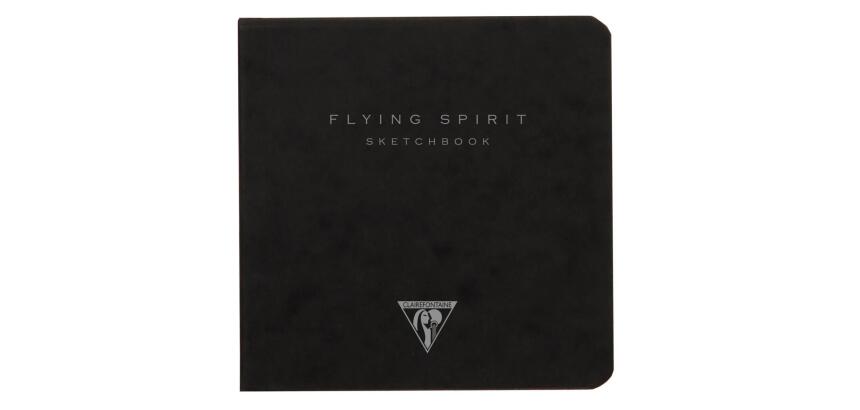 Flying Spirit carnet dos carré 50F 10,5x10,5cm 90g - Noir