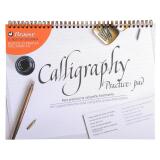Bloc de calligraphie d'apprentissage A4+,ESPAGNOL/ITALIEN - crème