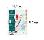Separadores Separadores con pestañas impresas cartulina blanca 160 g/m 2 Con pestañas de colores reforzadas - Blanco - Blanco