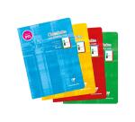 Cahier d'écriture piqué spécial Dys 17x22 cm 48 pages cadre et lignes 4 couleurs Interligne 3 mm - Assortis