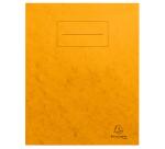 Protège cahier carte lustrée 225g - 17x22 cm - Jaune