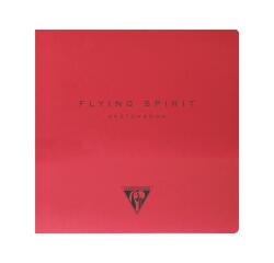 Flying Spirit carnet cousu 50F 15,5x15,5cm 90g - Rouge