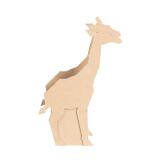 Pot à crayons Girafe 15x5x23,5cm - Kraft