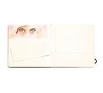 Fontaine Aquarelle carnet cousu 24F 21x21cm 300g grain satiné (cartes postales) - Blanc