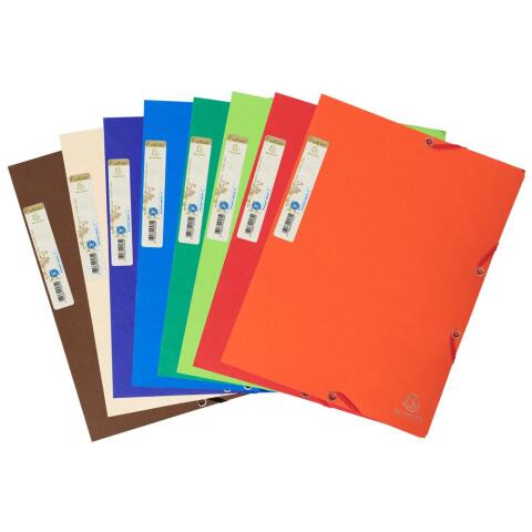 Carpetas con gomas 3 solapas A4 Forever® 380 g/m2 Exacompta - Colores surtidos