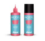 Darwi Flacon de 80 ml de Peinture Acrylique Universelle Nacrée - Rouge nacré