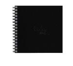 Rhodia Touch Watercolor Book, papier grain fin 100% coton 300g - 15x15 cm, 40 pages - Noir