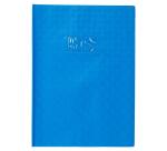 Protège-cahiers grain losange PVC 18/100ème avec porte-étiquette A4