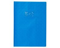 Protège-cahiers grain losange PVC 18/100ème avec porte-étiquette A4