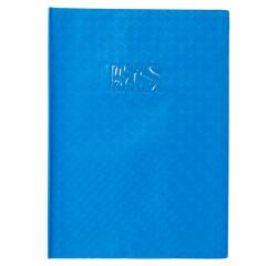 Protège-cahiers grain losange PVC 18/100ème avec porte-étiquette A4