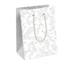 Naturel, sac moyen 21,5x10,2x25,3 cm - Blanc