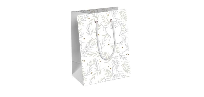 Naturel, sac moyen 21,5x10,2x25,3 cm - Blanc